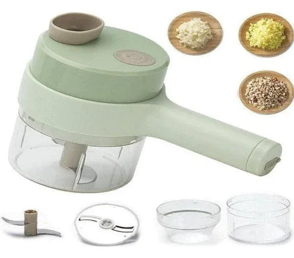 Food Chopper Handheld – Cordless Electric Garlic Press &amp; Food Chopper