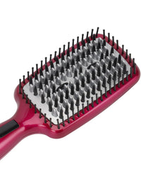 Digital Hair Straightener Brush 50W OMH4103, LCD Display, Smooth and Easy To Use Design, Ceramic Coated Plate, 60 minutes Auto Shut Off purple
