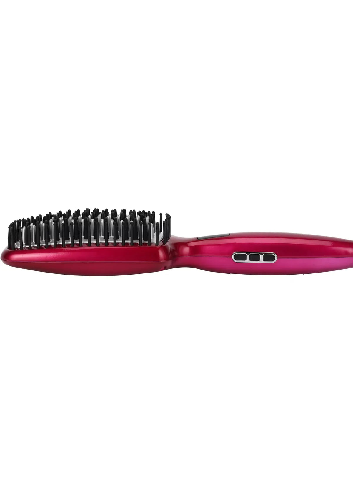 Digital Hair Straightener Brush 50W OMH4103, LCD Display, Smooth and Easy To Use Design, Ceramic Coated Plate, 60 minutes Auto Shut Off purple