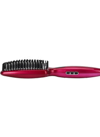 Digital Hair Straightener Brush 50W OMH4103, LCD Display, Smooth and Easy To Use Design, Ceramic Coated Plate, 60 minutes Auto Shut Off purple