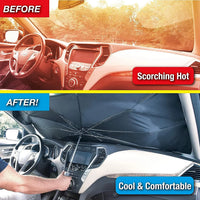 BrellaShield Car Windshield Sun Shade – Foldable UV Protection