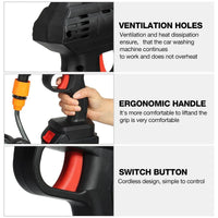 Rechargeable High Pressure Washer Car Gun Portable Pressure Washer Machine